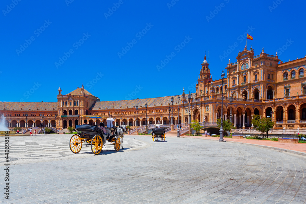 Naklejka premium Plaza de España in Sevilla, Andalusien, Spanien