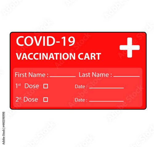 Vaccination card icon Covid-19 vaccination vaccination immunity card. Intercountry travel vaccination immunity card.Coronavirus travel passport.Vecrorel design EPS 10.
