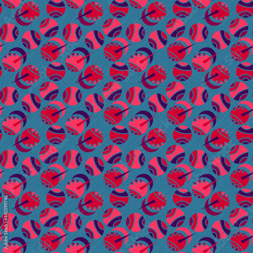 Seamless cute pattern with chaotic circles, triangles for kids
