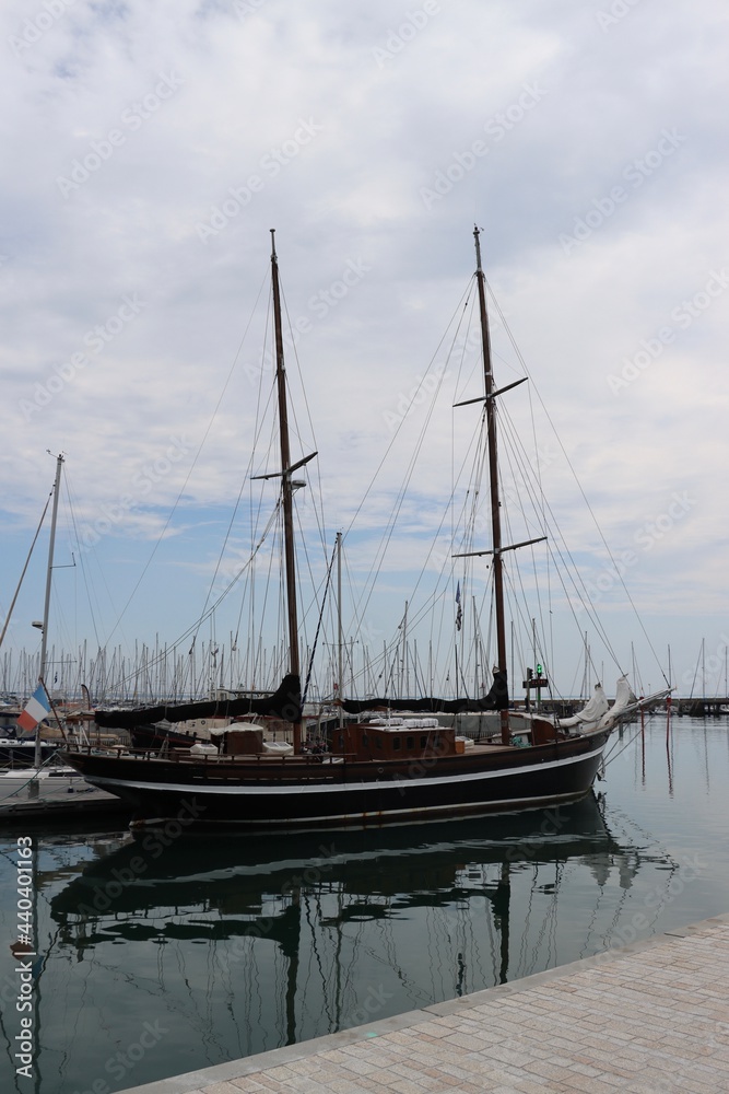 Vessel in the harbor in Quiberon Port Haliguen Vessel in the harbor in Quiberon Port Haliguen