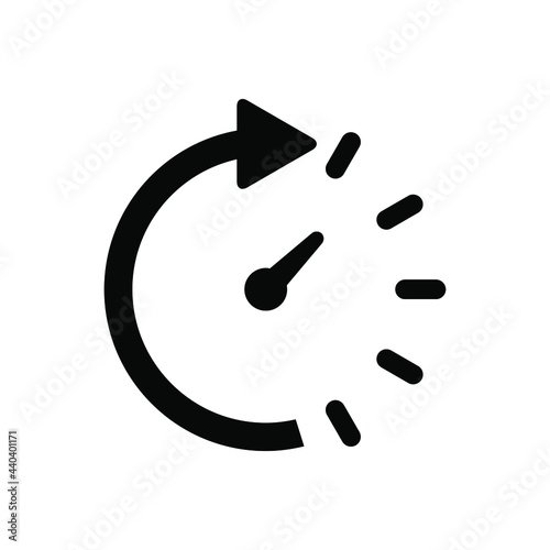 Timing icon vector graphic illustration