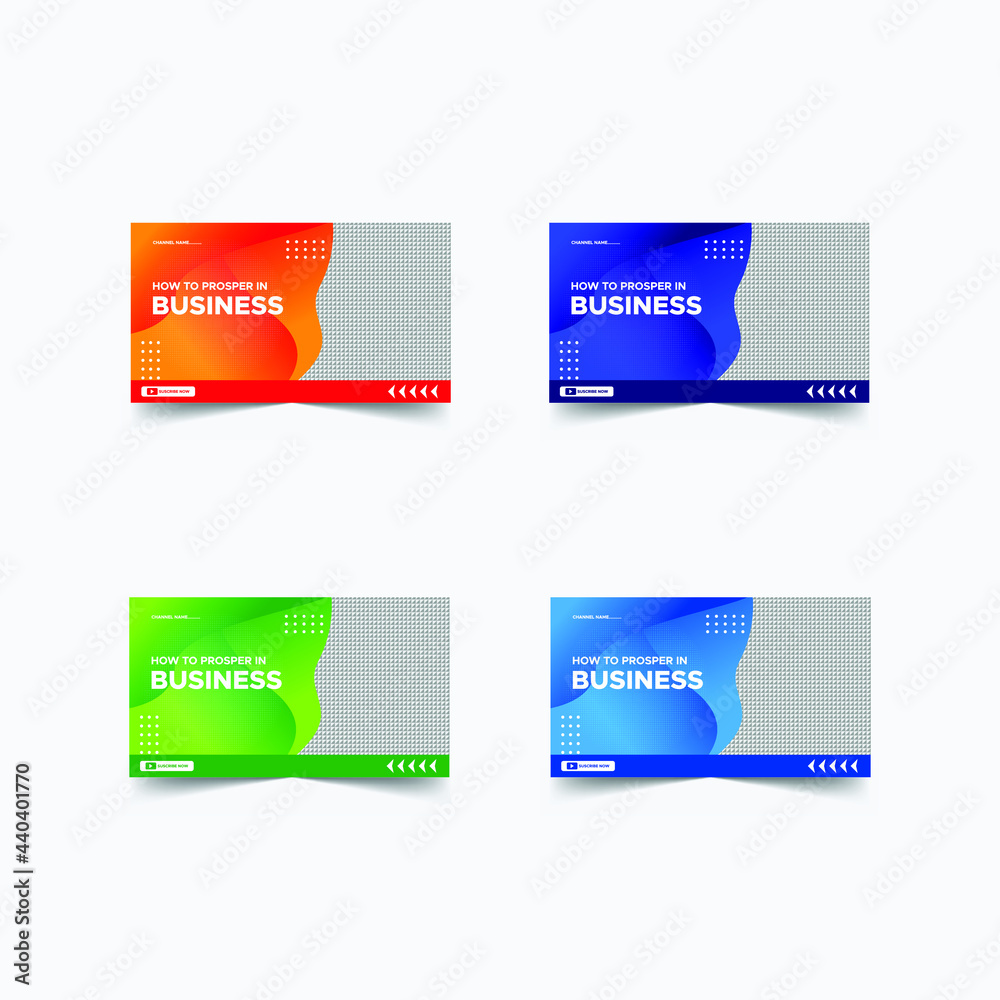Corporate Business YouTube Thumbnail Templates Corporate Business YouTube Thumbnail Templates