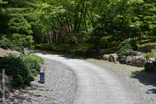 加工された日本庭園