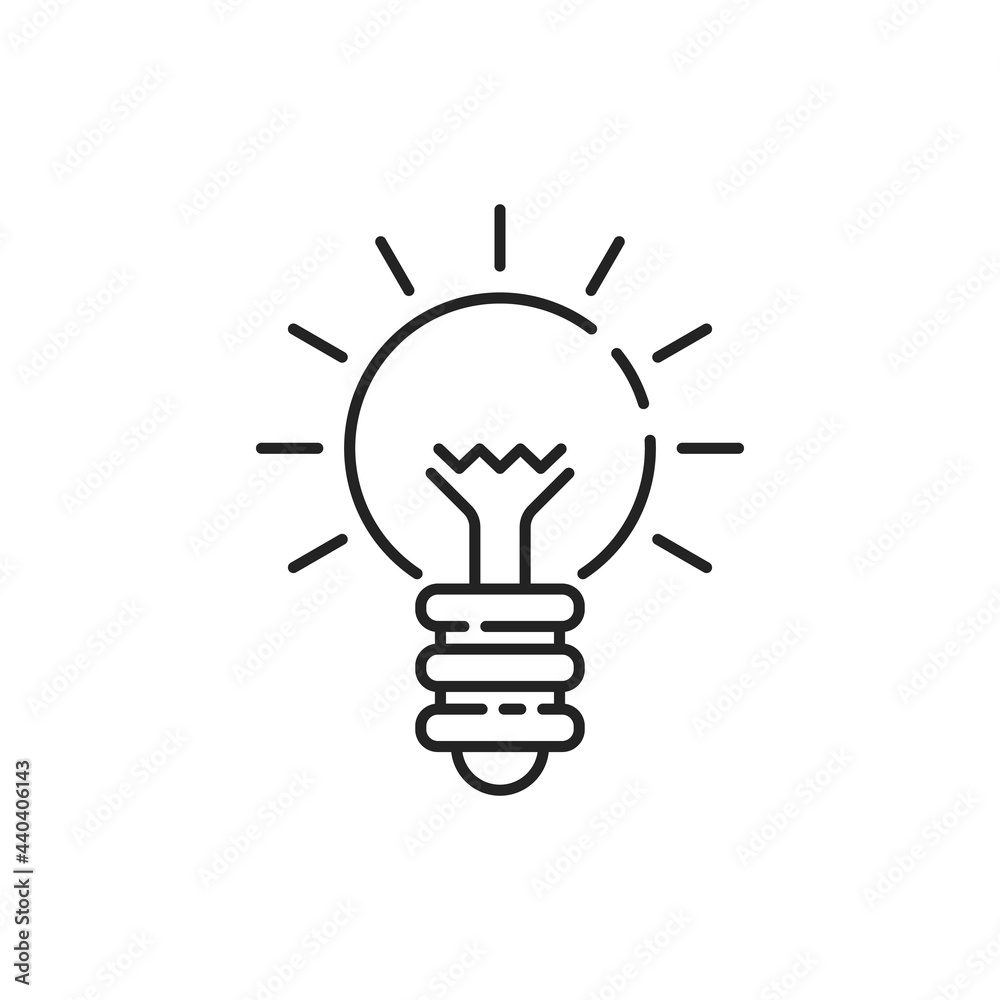 insight simple logo like black thin line lightbulb insight simple logo like black thin line lightbulb