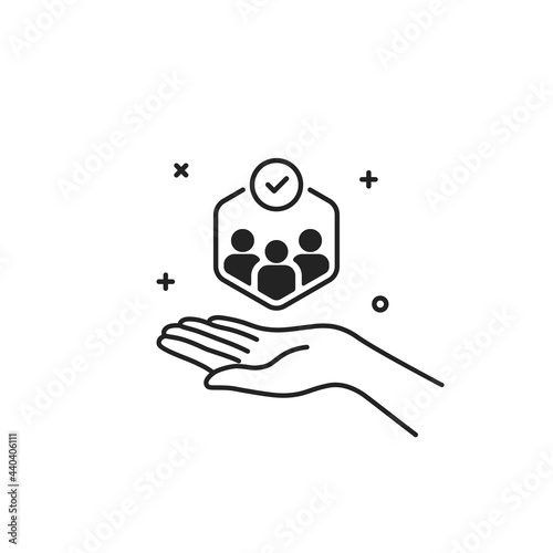 customer care icon like business relationship