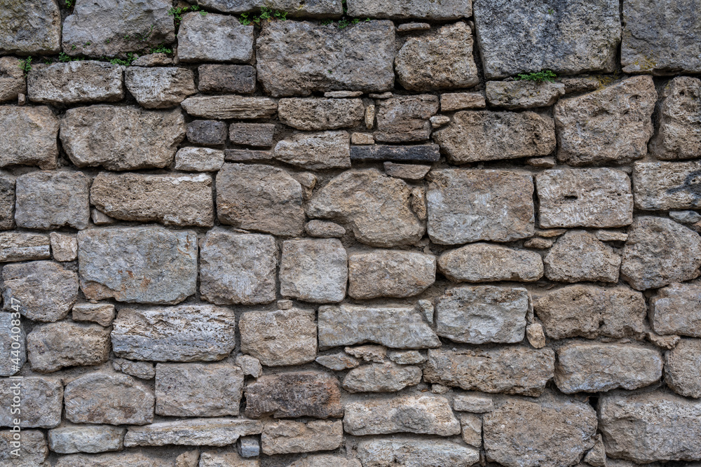 Alte Steinmauer aus Backstein