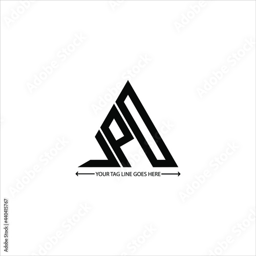 Cuadro en lienzo jpd letter logo creative design. jpd unique design
