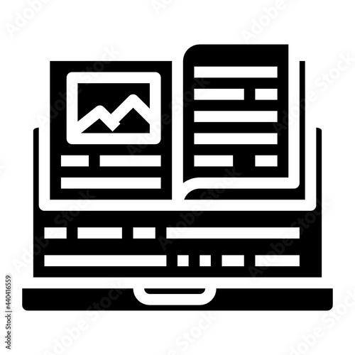 ebook glyph icon