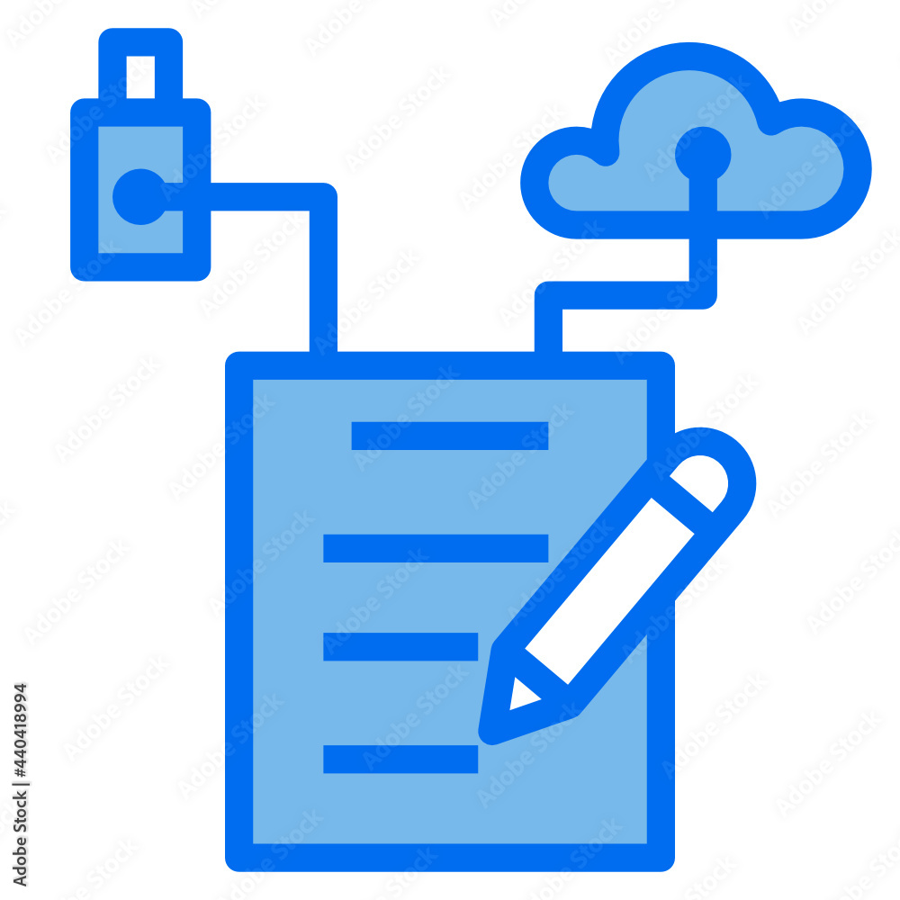 data blue line icon data blue line icon
