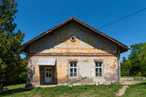 Jarkovci, Serbia - June 05, 2021: The summer house Pejacevic was built at the end of the 19th century. Today it is a village primary school