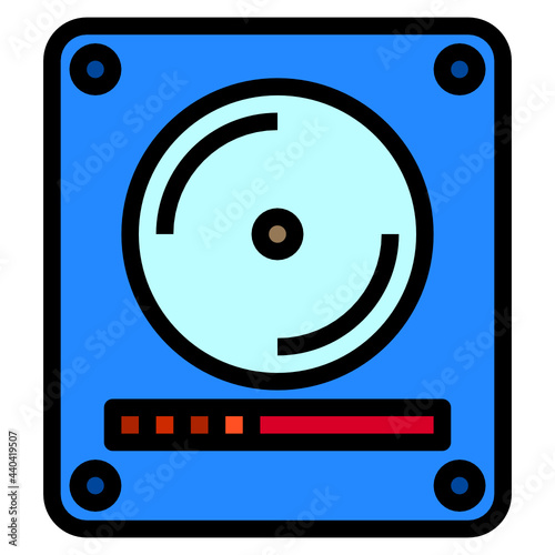 harddrive line icon