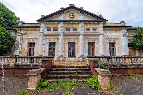 Krivaja, Serbia - June 06, 2021: The Krivaja summer house was built at the end of the 19th century on the Krivaja farm for the landowner Balint Fernbach. photo