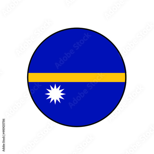 Free Download Flag of Republic of Nauru Vector Circle ​Icon Button for Oceania Concepts. - GFXLoad