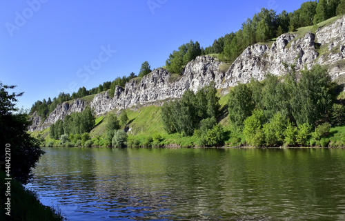 Mount Podkamennaya on the right bank of the Sylva River