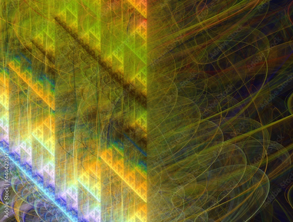 Naklejka premium Imaginatory fractal background generated Image