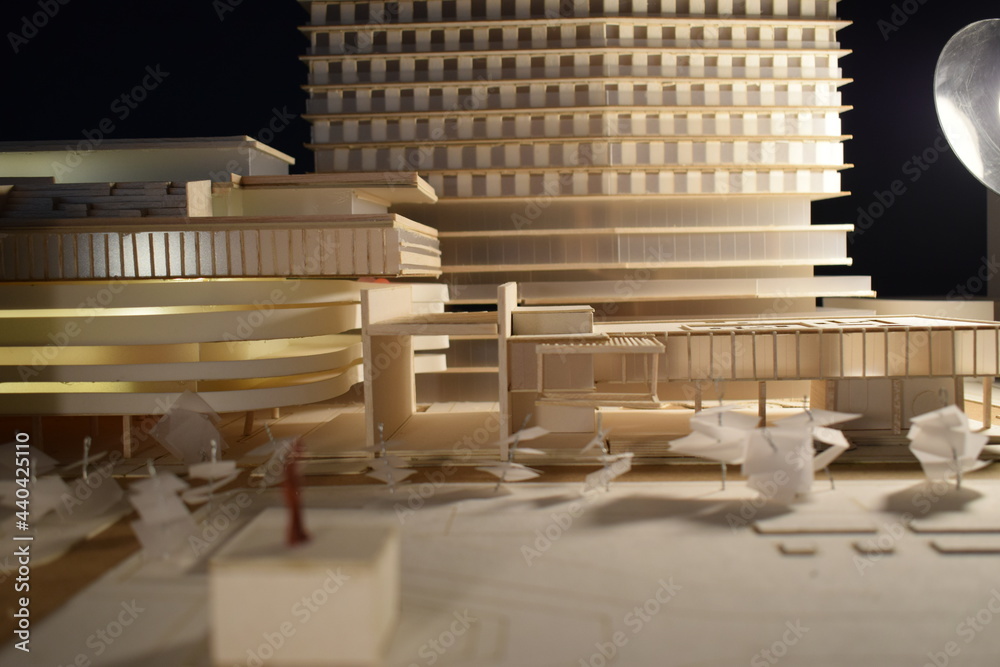 Fototapeta premium model 3d Architecture