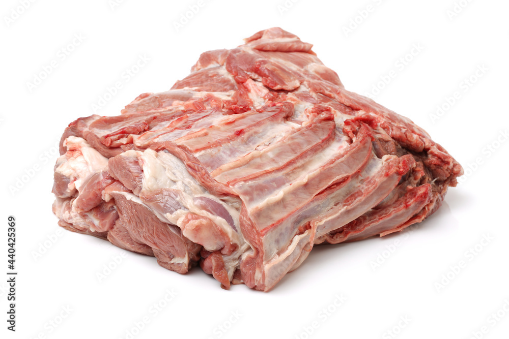 Raw Pork Ribs Isolated On White Background Raw Pork Ribs Isolated On White Background