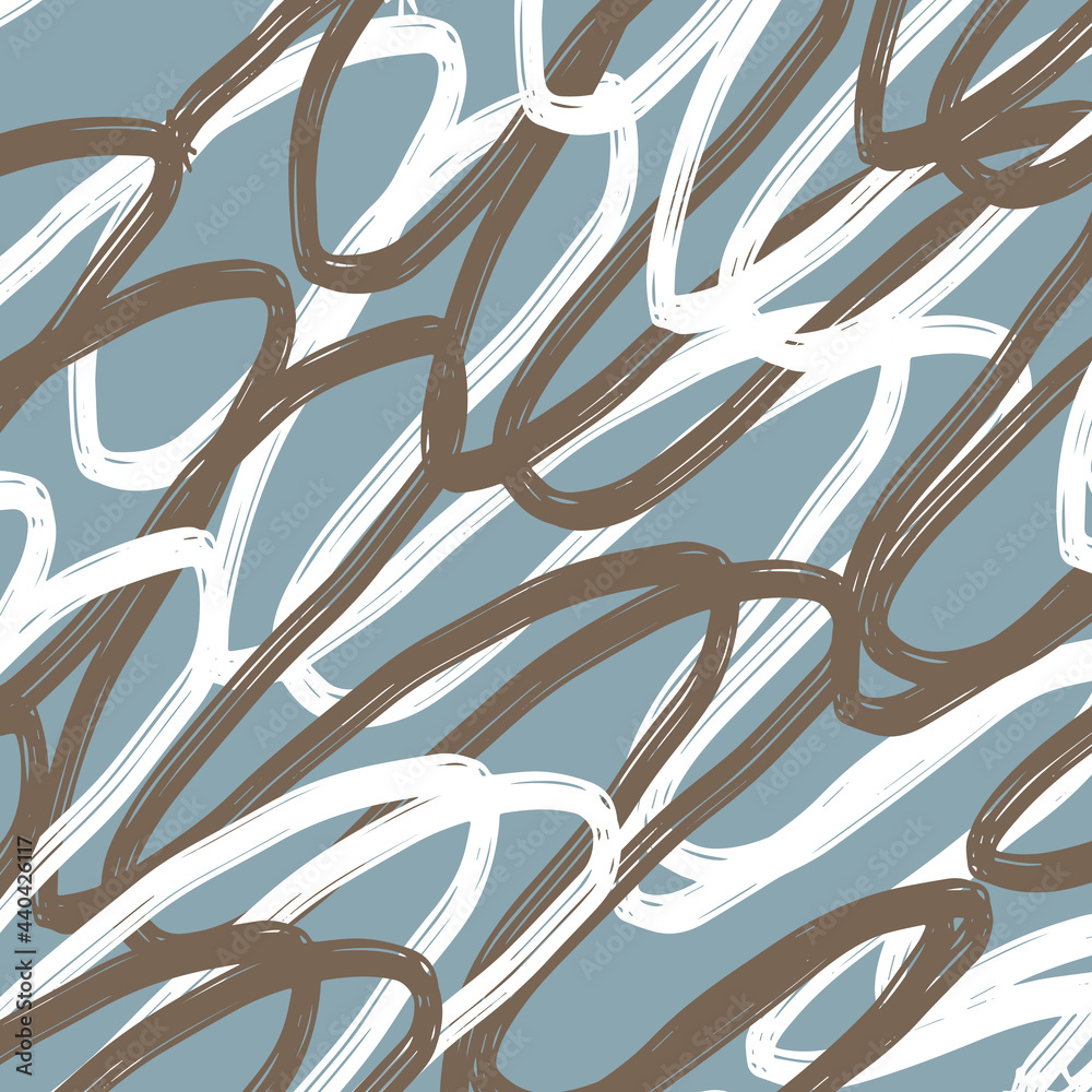 doodle abstract pattern irregular chaotic waves zigzags on contrasting beige background doodle abstract pattern irregular chaotic waves zigzags on contrasting beige background