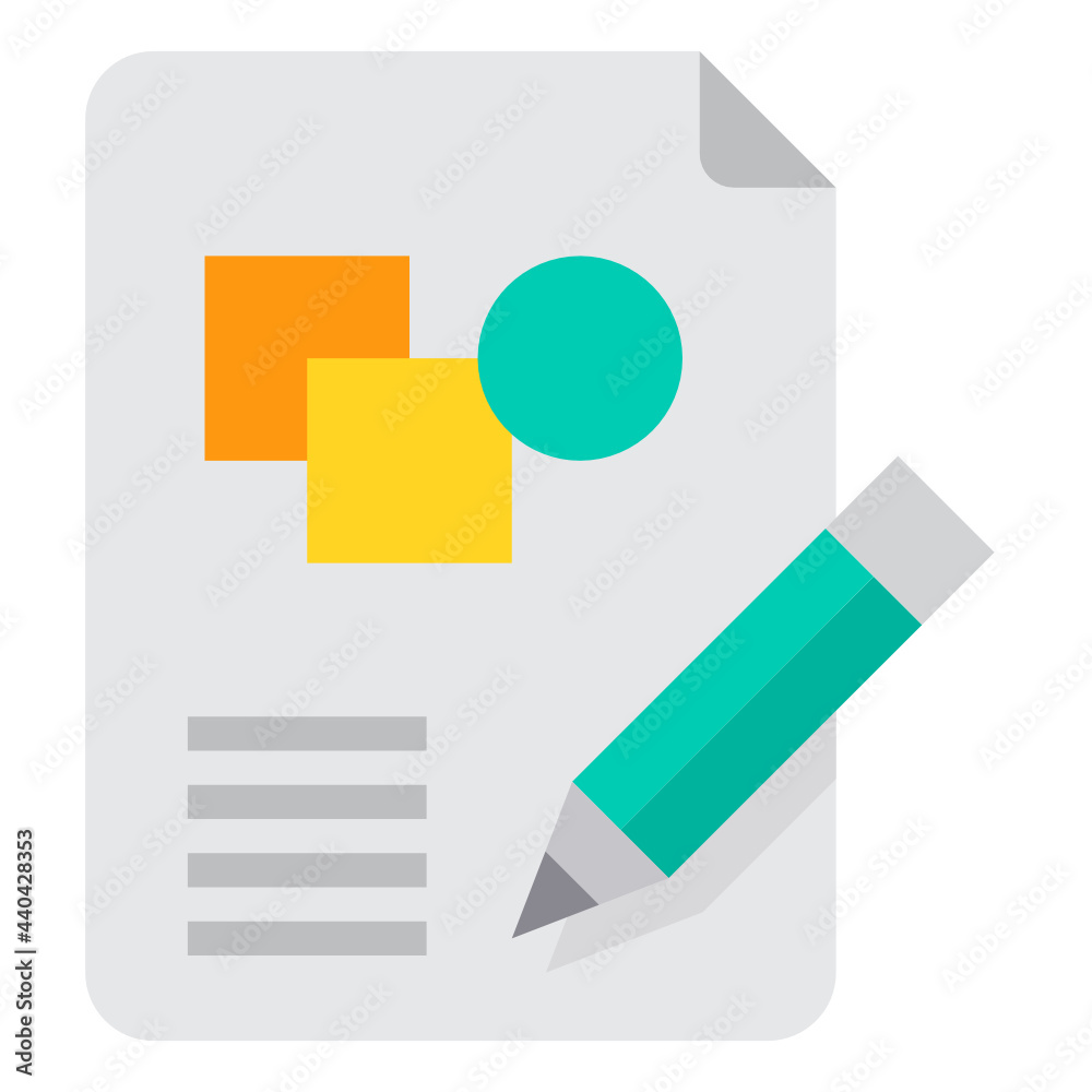 Graphic Design flat icon Graphic Design flat icon