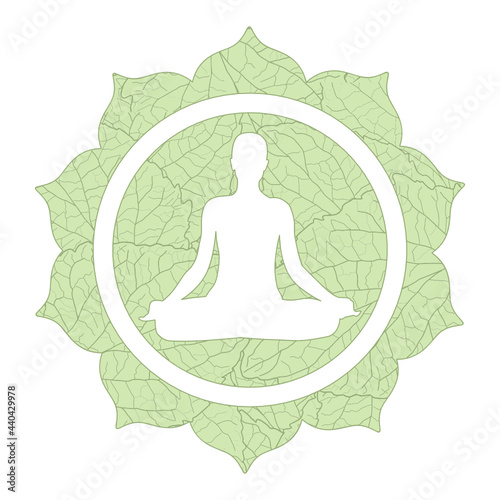 yoga in the lotus position