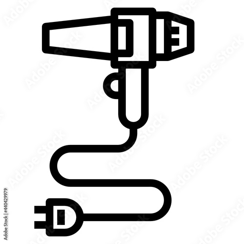 hair dryer line icon