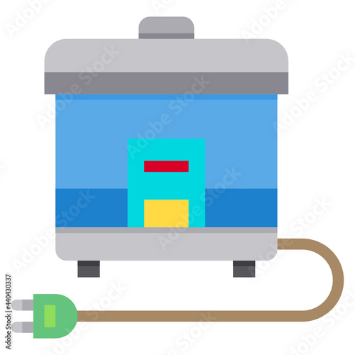 rice cooker flat icon