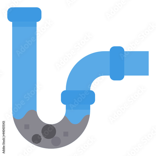 Pipe flat icon