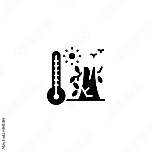 Drought icon in vector. Logotype