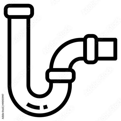 Pipe outline icon