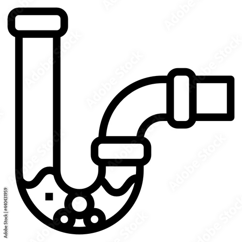 Pipe outline icon