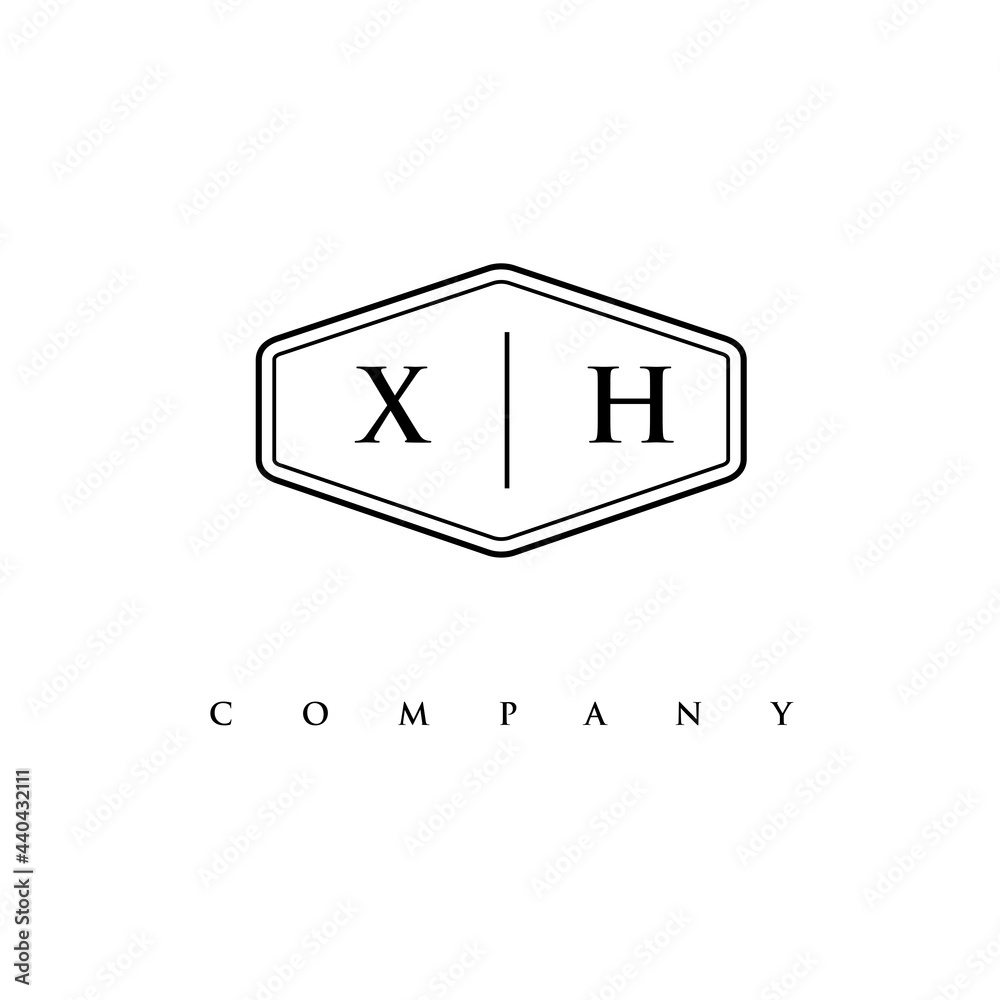 initial XH logo design vector initial XH logo design vector