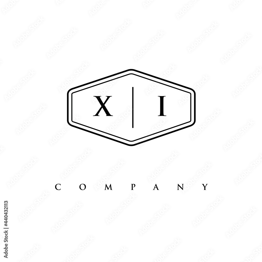 initial XI logo design vector initial XI logo design vector