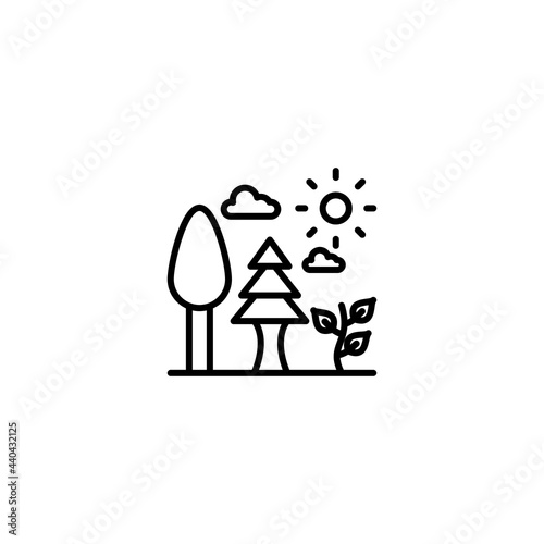 Environment icon in vector. Logotype