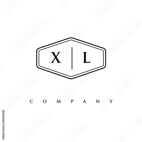 initial XL logo design vector