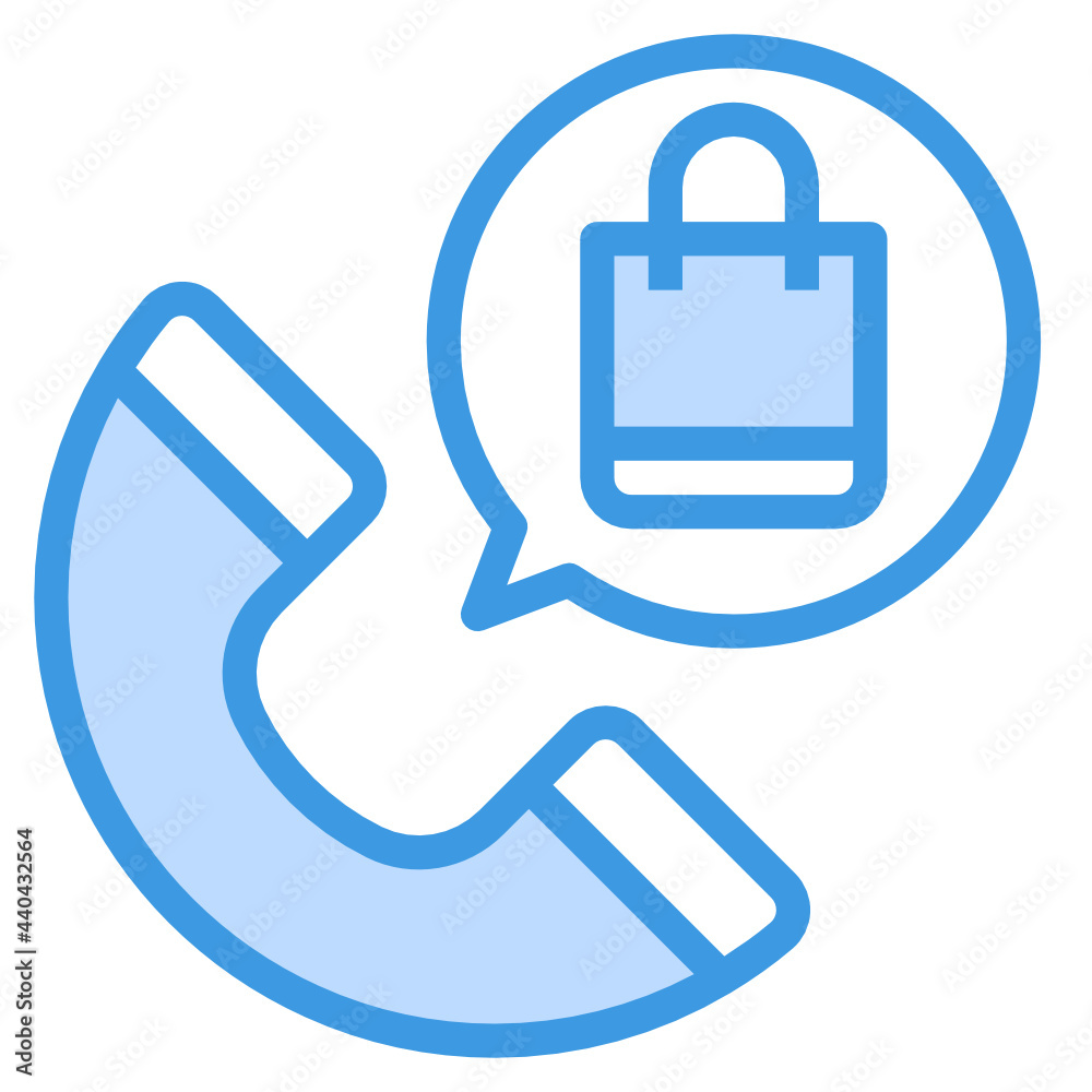 Customer Service blue outline icon Customer Service blue outline icon