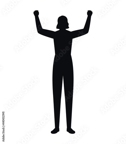 woman silhouette design