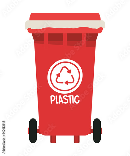 plastic recycling bin