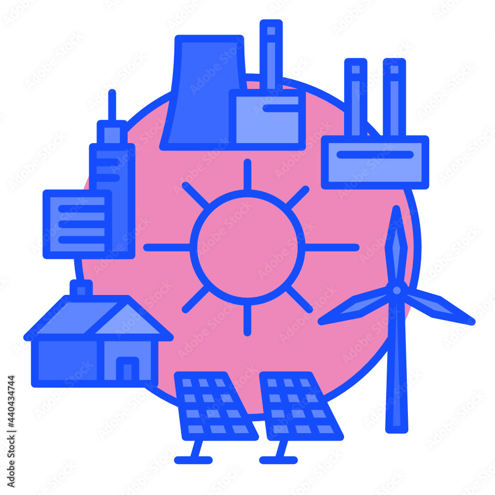 Obraz premium smart grid Internet of things icon