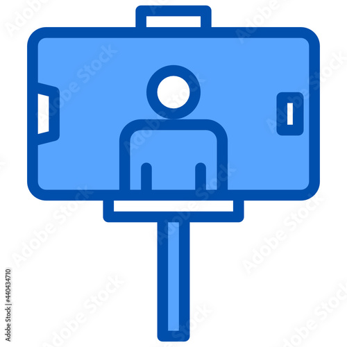 Token blue style icon