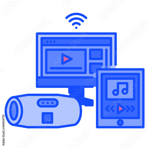 media Internet of things icon