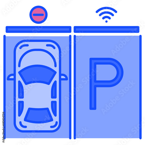 smart parking Internet of things icon