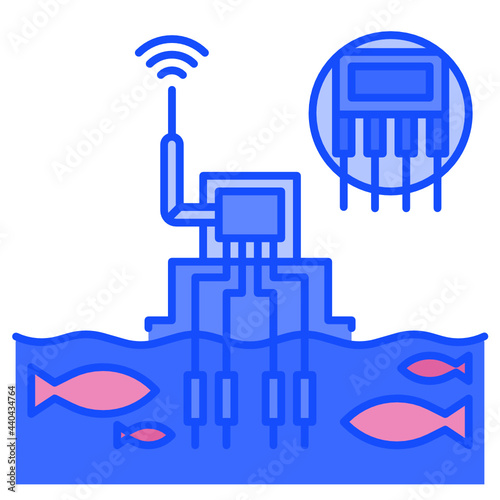 water quality Internet of things icon
