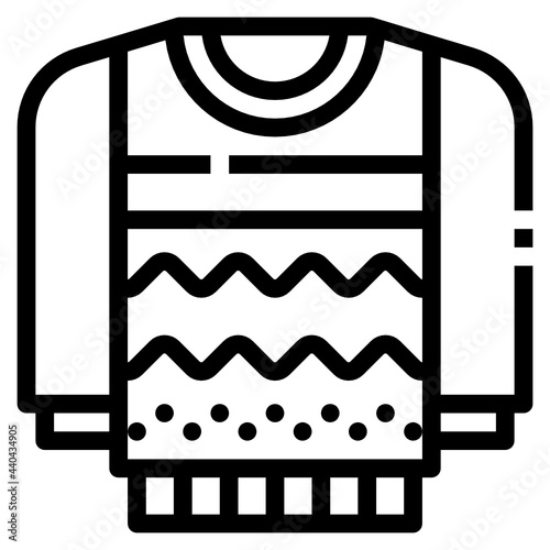 sweater line icon