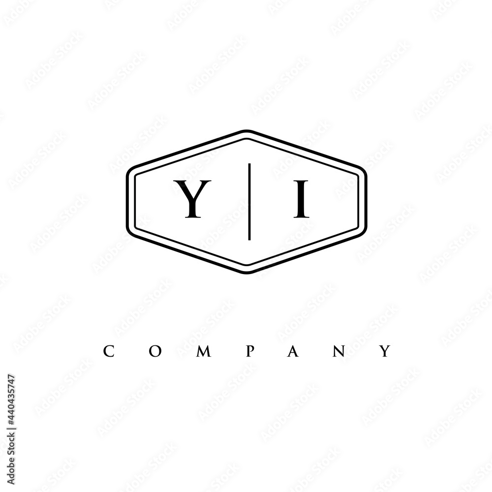 initial YI logo design vector initial YI logo design vector