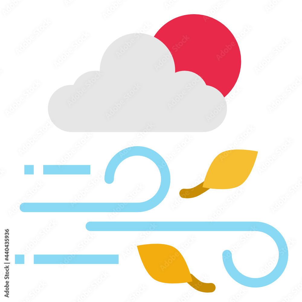 wind flat icon