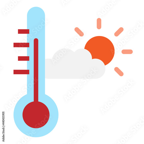 thermometer flat icon