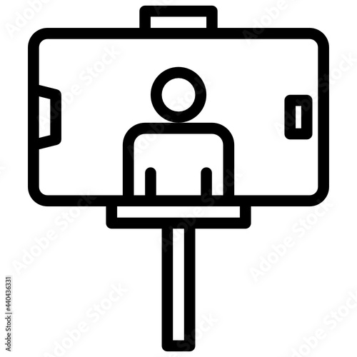 Token outline style icon