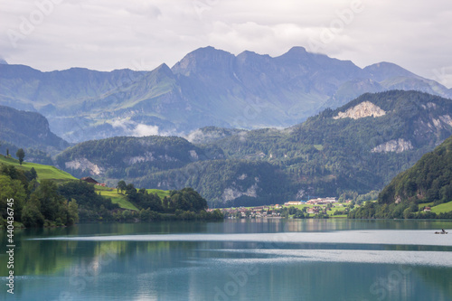 Lungern Lake in Swiss Alps