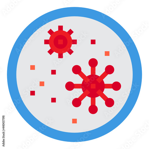 Virus flat icon
