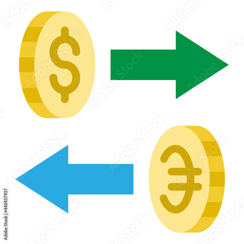 currency flat icon
